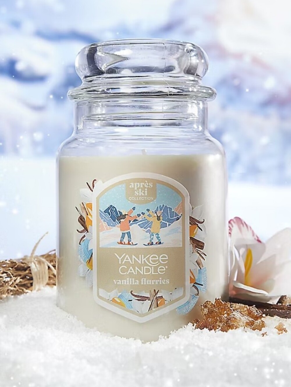 Yankee Candle Apre's Ski Collection Vanilla Flurries Jar Candle